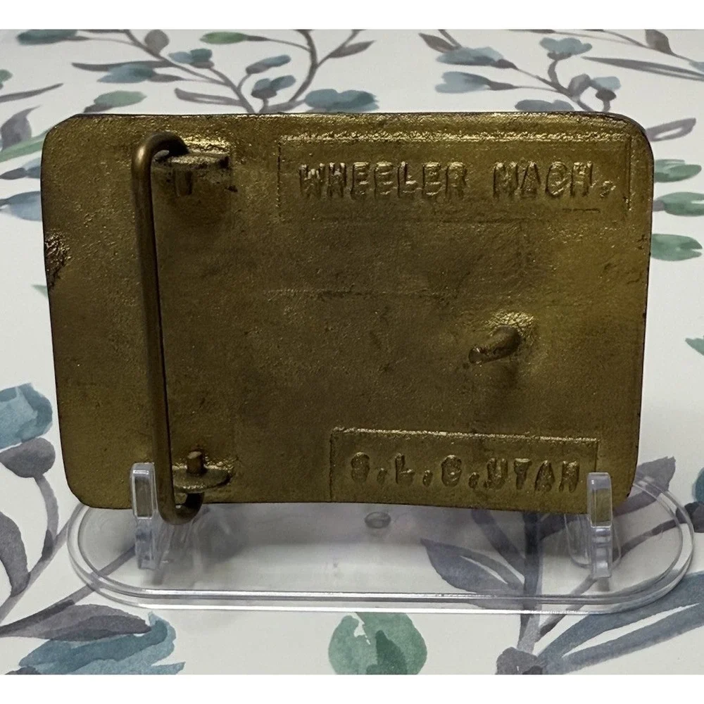 Vintage CAT Diesel Power Belt Buckle‎ Clark Schwertfager Wheeler Mach